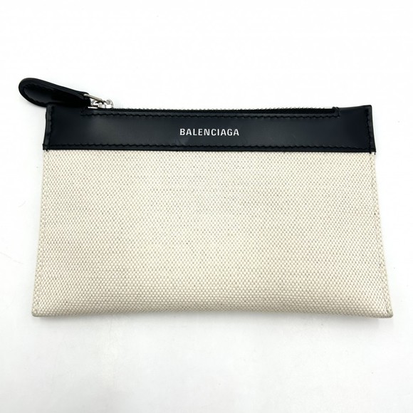 Balenciaga Navy Cabas XS Tote Bag White - Picture 8 of 8